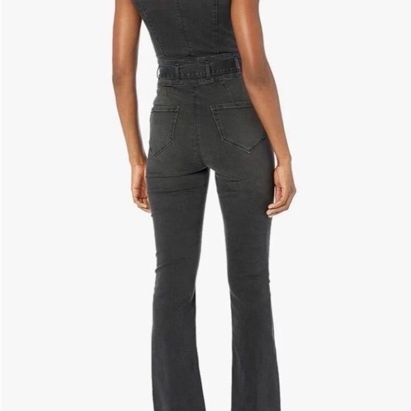 PAIGE Black Sleeveless Zip-Front Jumpsuit - Picture 5 of 5